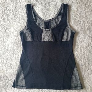 Lululemon Athletica Grey and black athletic tank